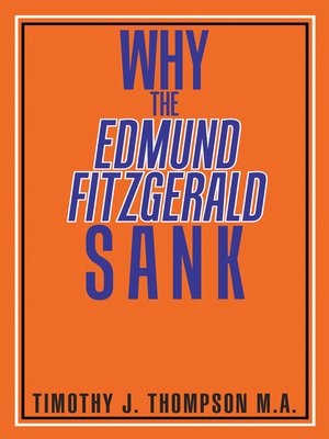cover image of Why the Edmund Fitzgerald Sank